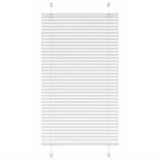 vidaXL Plisserad persienn vit 80x100 cm tyg bredd 79,4 cm polyester
