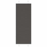 vidaXL Plisserad persienn svart 75x200 cm tyg bredd 74,4 cm polyester