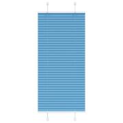 vidaXL Plisserad persienn blå 60x100cm tyg bredd 59,4cm polyester