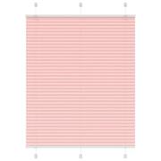 vidaXL Plisserad persienn rosa 105x150 cm tyg bredd 104,4cm polyester