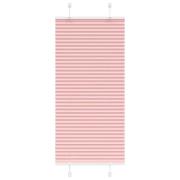 vidaXL Plisserad persienn rosa 65x100cm tyg bredd 64,4cm polyester