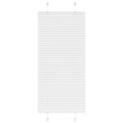 vidaXL Plisserad persienn vit 60x150cm tyg bredd 59,4cm polyester