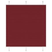 vidaXL Plisserad persienn Bordeaux röd 120x100 cm tyg bredd 119,4 cm