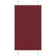 vidaXL Plisserad persienn Bordeaux röd 75x100 cm tyg bredd 74,4 cm