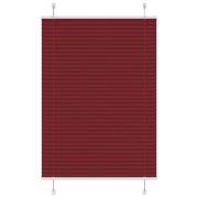 vidaXL Plisserad persienn Bordeaux röd 85x150 cm tyg bredd 84,4 cm