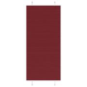 vidaXL Plisserad persienn Bordeaux röd 95x200 cm tyg bredd 94,4 cm