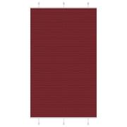 vidaXL Plisserad persienn Bordeaux röd 115x200 cm tyg bredd 114,4 cm