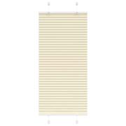 vidaXL Plisserad persienn cremefärgad 60x100cm tyg bredd 59,4cm