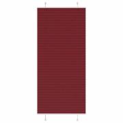 vidaXL Plisserad persienn Bordeaux röd 85x200 cm tyg bredd 84,4 cm
