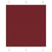 vidaXL Plisserad persienn Bordeaux röd 115x100 cm tyg bredd 114,4 cm