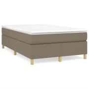 vidaXL Ramsäng med madrass taupe 120x190 cm tyg