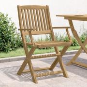 vidaXL Hopfällbara trädgårdsstolar 2 st 58x54,5x90 cm massiv akacia