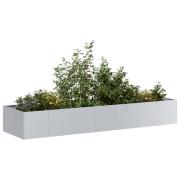 vidaXL Planteringskärl 280x80x40 cm galvaniserat stål