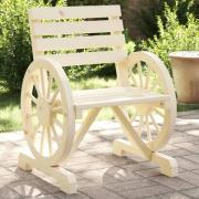 vidaXL Trädgårdsstolar 2 st 58x58x78,5 cm massiv furu
