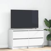 vidaXL TV-bänk vit 100x35x54 cm konstruerat trä