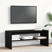 vidaXL TV-bänk svart ek 100x40x40 cm konstruerat trä