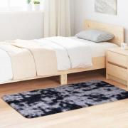 vidaXL Ryamatta med lång lugg NAVARRA mörkgrå 80x150 cm polyester