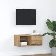 vidaXL TV-bänk hantverksmässig ek 60x31x25,5 cm konstruerat trä