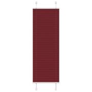 vidaXL Plisserad persienn Bordeaux röd 45x100cm tyg bredd 44,4cm