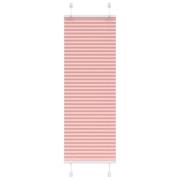 vidaXL Plisserad persienn rosa 45x100cm tyg bredd 44,4cm polyester