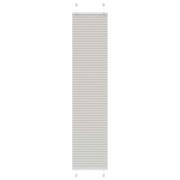 vidaXL Plisserad persienn ljusgrå 45x200cm tyg bredd 44,4cm polyester