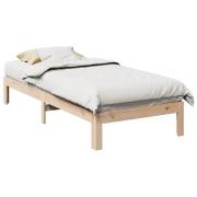 vidaXL Sängram utan madrass 90x200 cm massiv furu