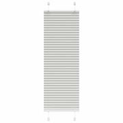 vidaXL Plisserad persienn ljusgrå 50x150cm tyg bredd 49,4cm polyester