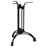 vidaXL Bistro bordsben svart Ø60x72 cm gjuten aluminium