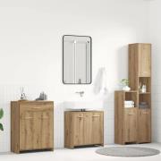 vidaXL Badrumsmöbler set 4 delar artisan ek konstruerat trä