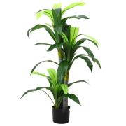 vidaXL Konstgjort Dracaena-träd 36 blad 120 cm grönt