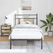 vidaXL Sängram utan madrass sonoma-ek 80x200 cm konstruerad trä