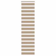 vidaXL Rullgardin zebra 55x230 cm tyg bredd 50,9 cm polyester
