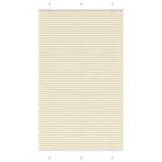 vidaXL Plisserad persienn cremefärgad 120x200 cm tyg bredd 119,4cm