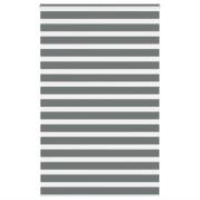 vidaXL Rullgardin zebra mörkgrå 145x230 cm tyg bredd 140,9cm polyester