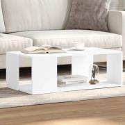 vidaXL Soffbord vit 89,5x48x30 cm konstruerat trä