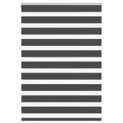 vidaXL Rullgardin zebra svart 115x150 cm tyg bredd 110,9cm polyester