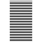 vidaXL Rullgardin zebra svart 130x230 cm tyg bredd 125,9 cm polyester