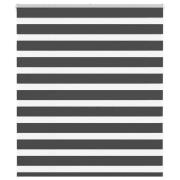 vidaXL Rullgardin zebra svart 130x100 cm tyg bredd 125,9cm polyester