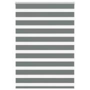 vidaXL Rullgardin zebra mörkgrå 110x150 cm tyg bredd 105,9cm polyester