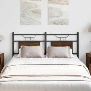 vidaXL Sänggavel brun ek 150 cm konstruerat trä och stål