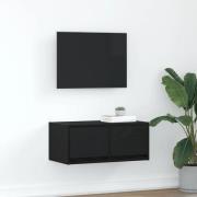 vidaXL TV-bänk svart ek 60x31x25,5 cm konstruerat trä