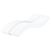 vidaXL Skummadrass vit 100x220 cm hårdhet H2 H3
