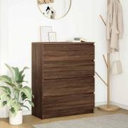 vidaXL Skänk brun ek 80x35x99 cm konstruerat trä