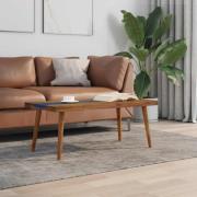 vidaXL Soffbord teak och harts 100x50x40 cm