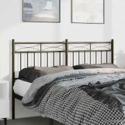 vidaXL Huvudgavel metall svart 150 cm