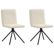 vidaXL Matstolar 2 st linnetyg