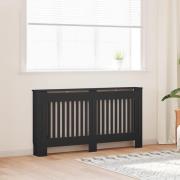 vidaXL Elementskydd svart 152x19x81,5 cm MDF