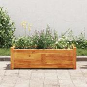 vidaXL Blomlåda upphöjd akaciaträ 76x27,6x25 cm
