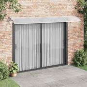 vidaXL Entrétak grå 350x100 cm polykarbonat