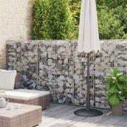 vidaXL Gabionkorg galvaniserat stål 300x30x100 cm